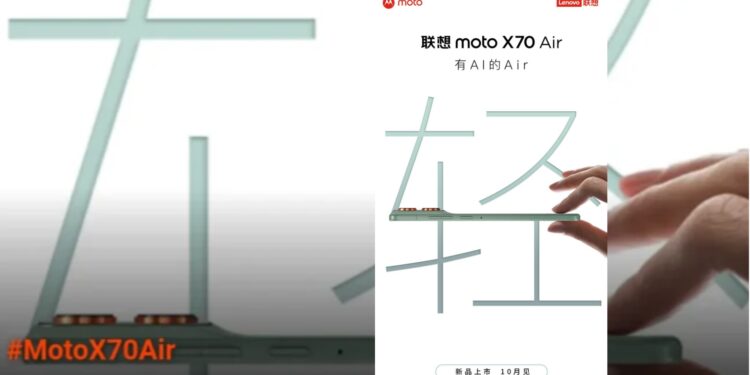 Moto X70 Air Siap Meluncur dengan Desain Tipis dan AI Cerdas
