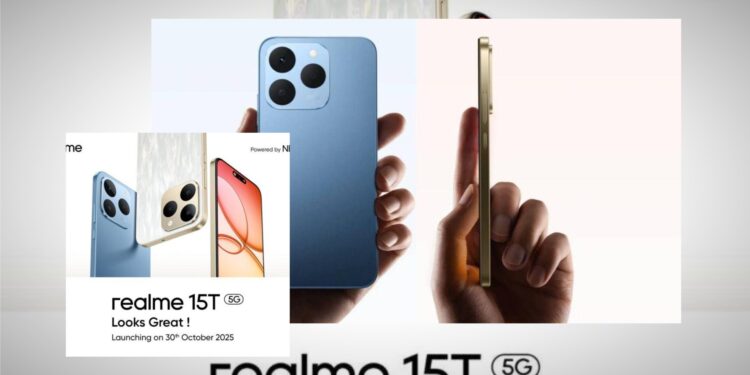 realme 15T 5G Hadir dengan Desain Tipis dan Baterai Besar
