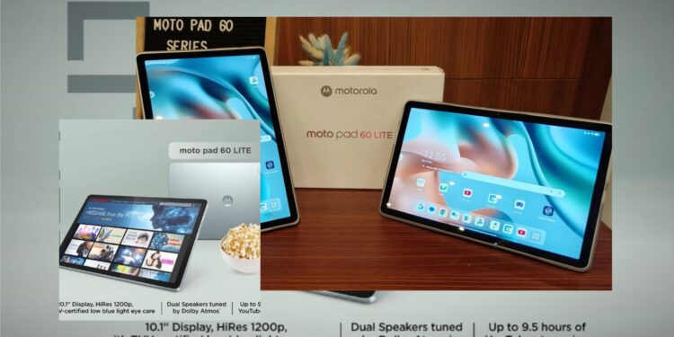 Moto Pad 60 Lite Hadir sebagai Tablet Praktis untuk Keluarga