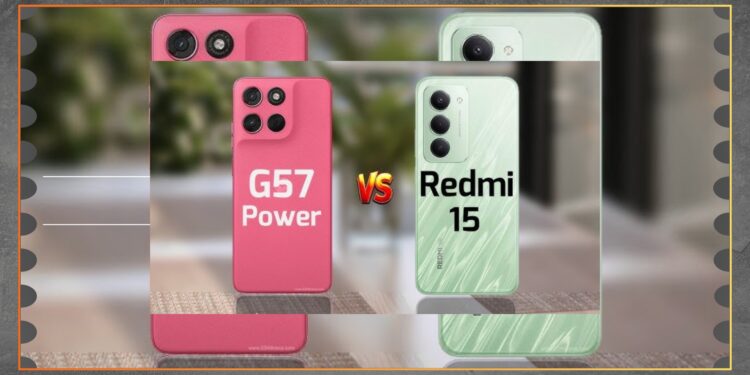 Moto G57 Power vs Redmi Note 15 5G Adu Baterai dan Layar