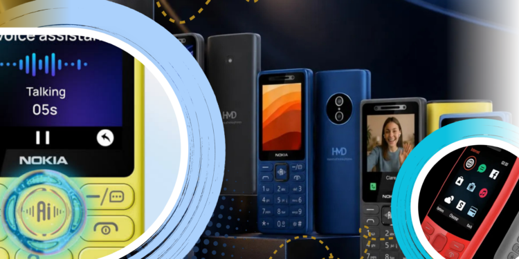 HMD Rilis 4 Ponsel Nokia 4G dengan Tombol AI